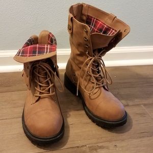 Torrid Brown Combat Boots